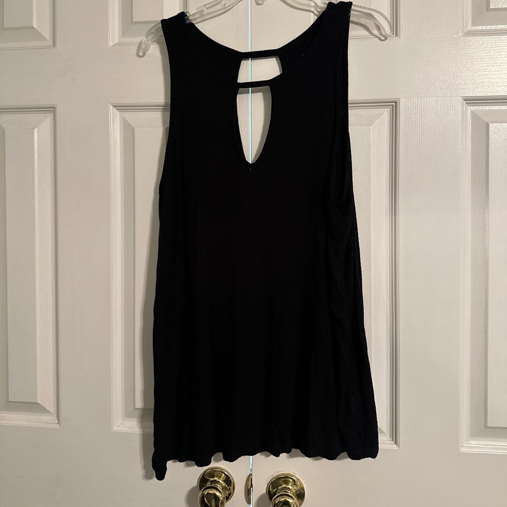 torrid Black Keyhole Back Tank Top